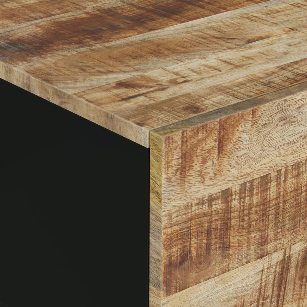 Table basse 80x50x40 cm Bois de manguier solide et d'ingénierie - XIOS