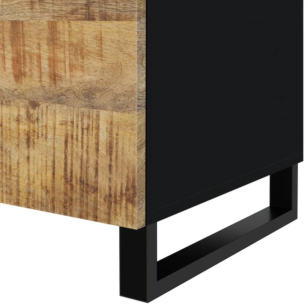Table basse 80x50x40 cm Bois de manguier solide et d'ingénierie - XIOS