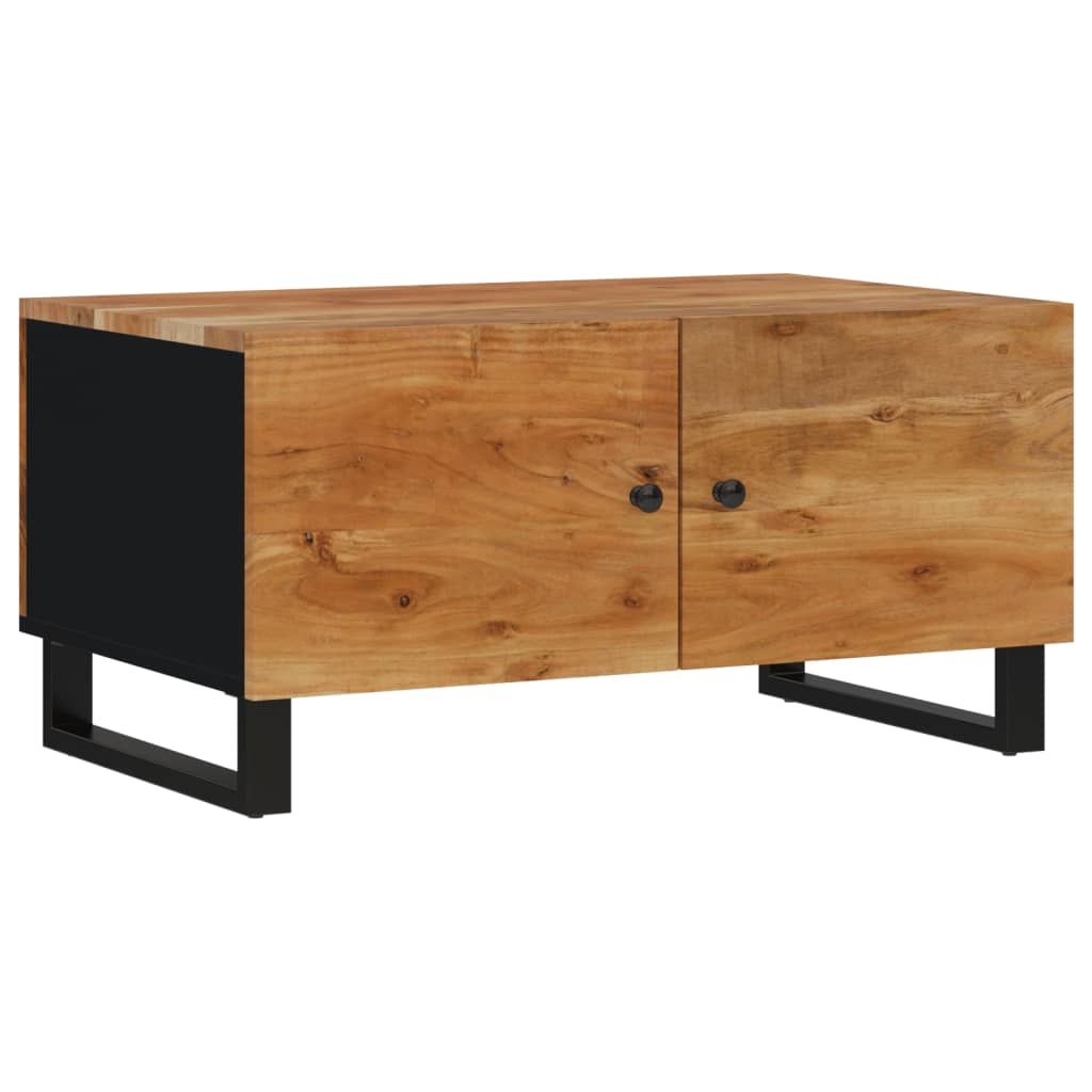 Table basse 80x50x40 cm Bois d'acacia solide et d'ingénierie - XIOS
