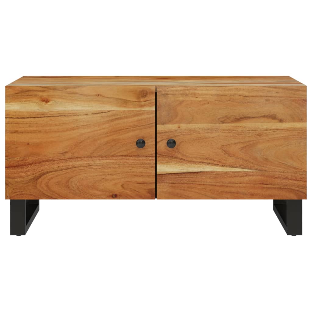 Table basse 80x50x40 cm Bois d'acacia solide et d'ingénierie - XIOS