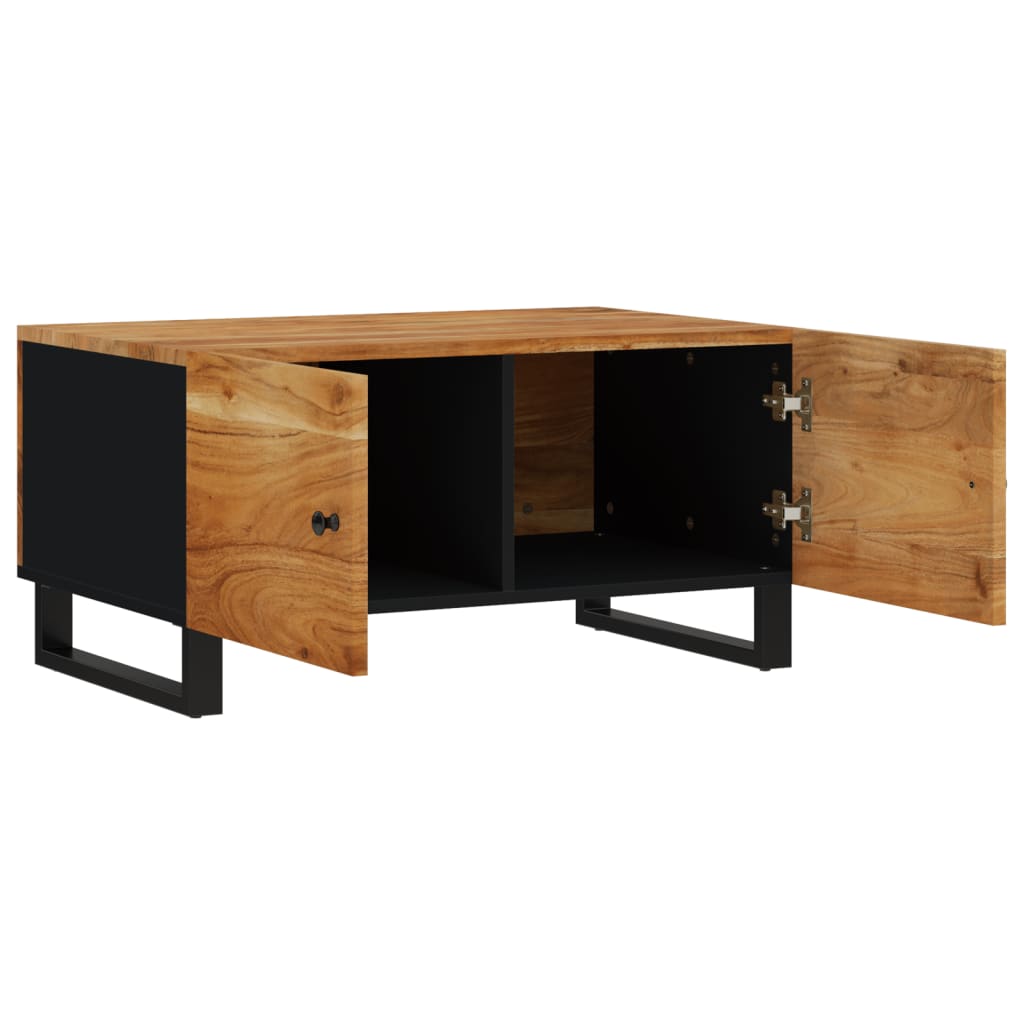 Table basse 80x50x40 cm Bois d'acacia solide et d'ingénierie - XIOS
