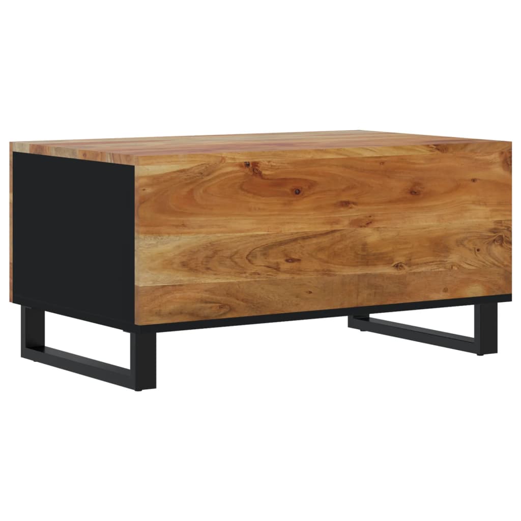 Table basse 80x50x40 cm Bois d'acacia solide et d'ingénierie - XIOS