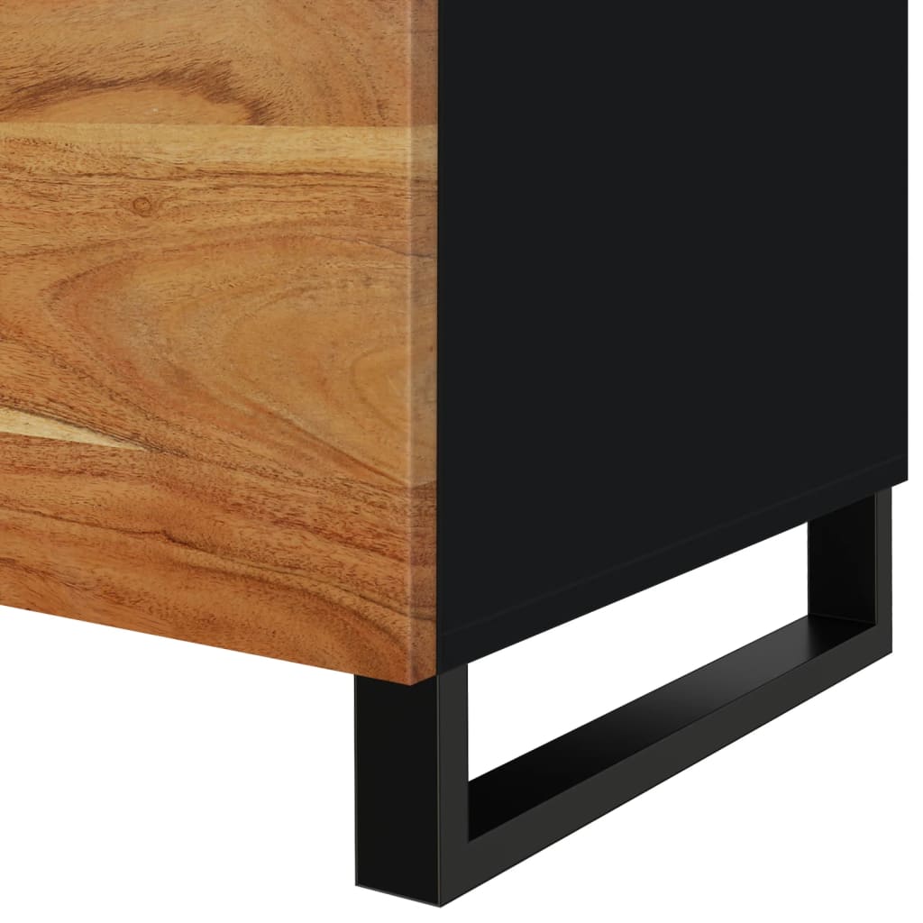 Table basse 80x50x40 cm Bois d'acacia solide et d'ingénierie - XIOS