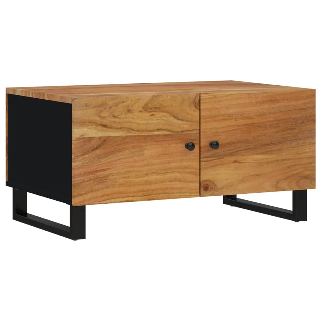 Table basse 80x50x40 cm Bois d'acacia solide et d'ingénierie - XIOS