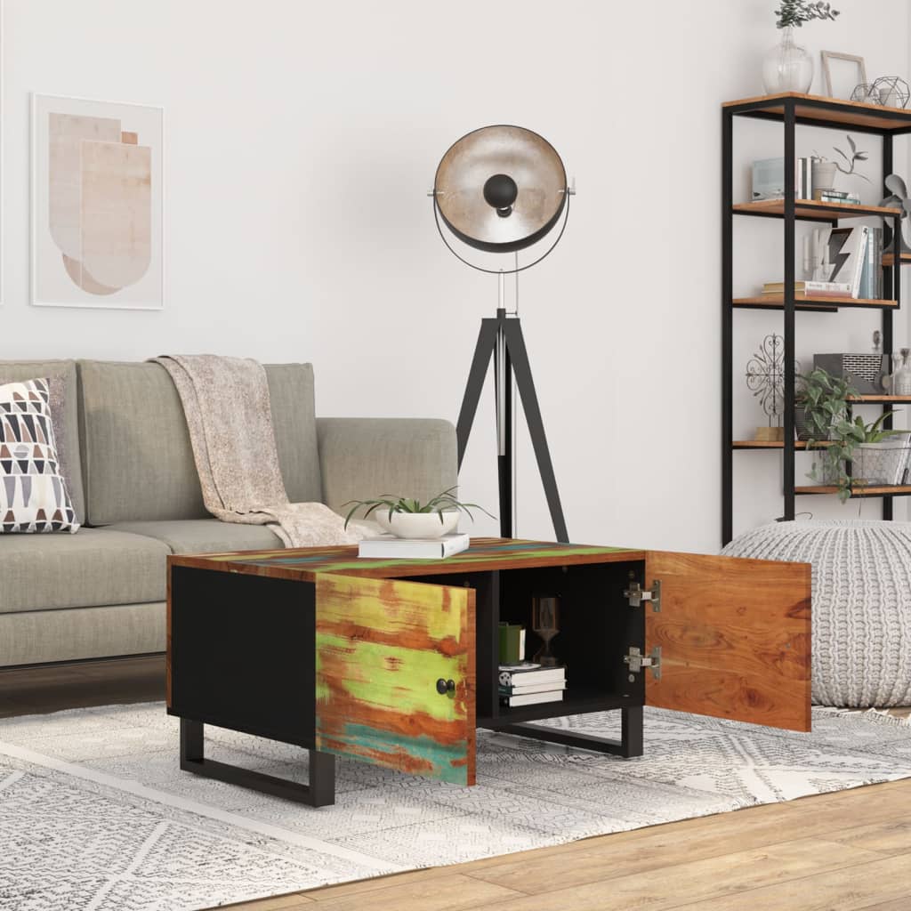 Table basse 80x50x40 cm Bois de récupération et d'ingénierie - XIOS