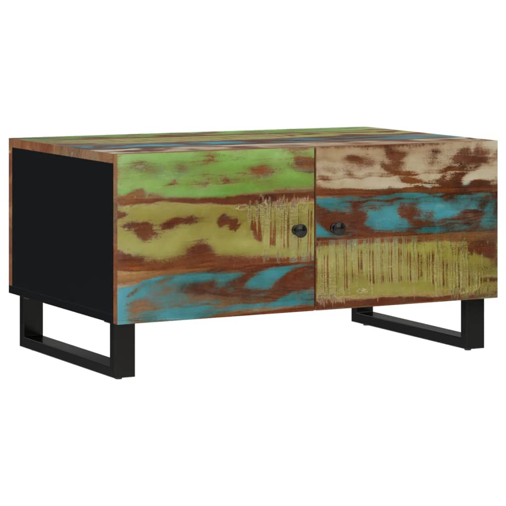 Table basse 80x50x40 cm Bois de récupération et d'ingénierie - XIOS