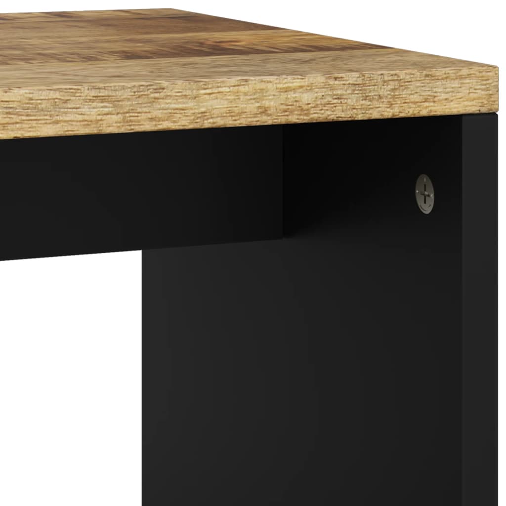 Table basse 40x31x46 cm Bois de manguier solide et d'ingénierie - XIOS