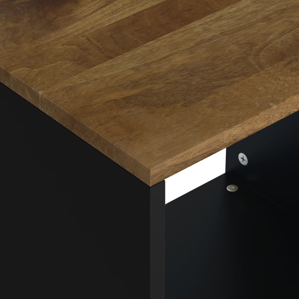 Table basse 40x31x46 cm Bois de manguier solide et d'ingénierie - XIOS