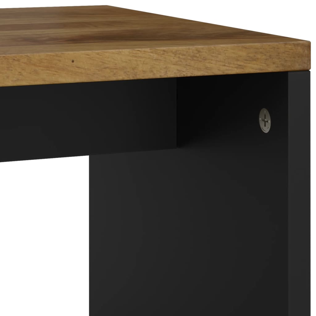 Table basse 40x31x46 cm Bois de manguier solide et d'ingénierie - XIOS