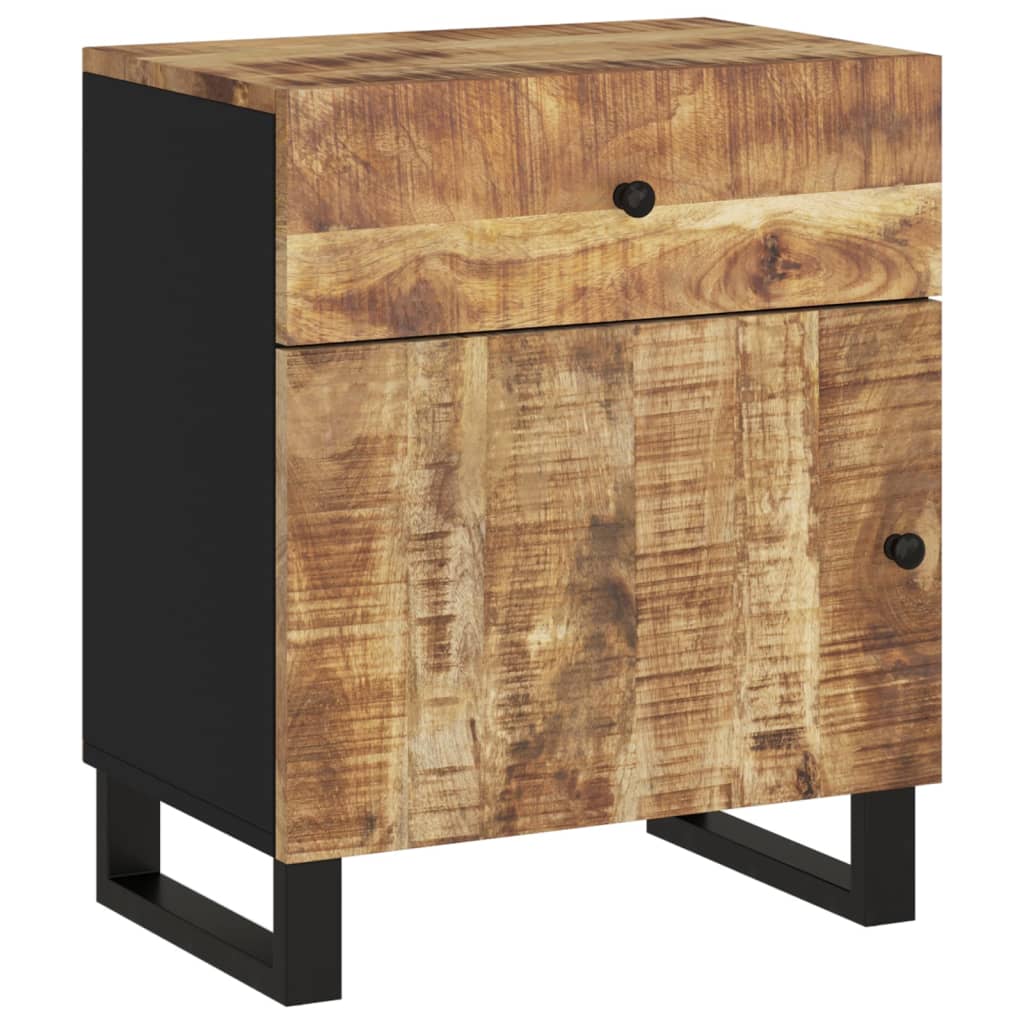 Table de chevet 50x33x60 cm Bois de manguier et d'ingénierie