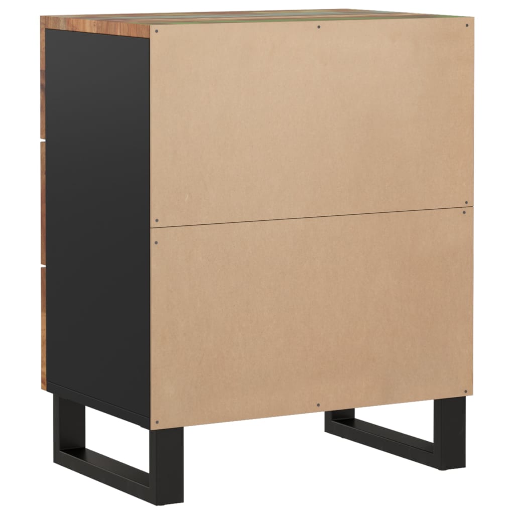 Table de chevet 50x33x62cm Bois de récupération et d'ingénierie - XIOS