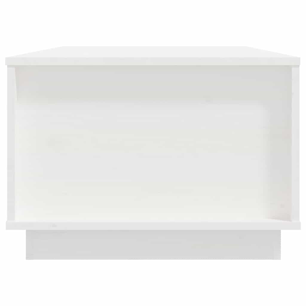 Table basse Blanc 100x50x35 cm Bois massif de pin - XIOS