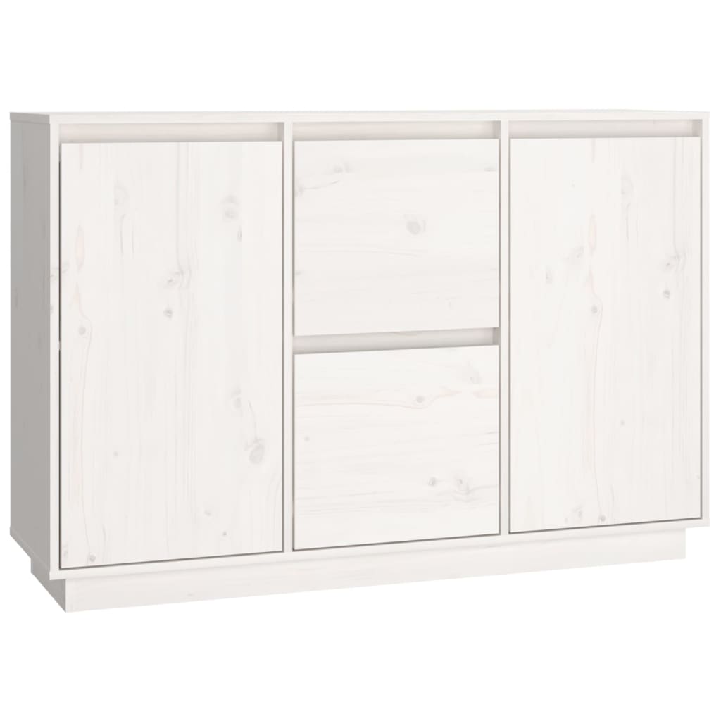 Buffet Blanc 111x34x75 cm Bois massif de pin Buffets & bahuts vidaXL