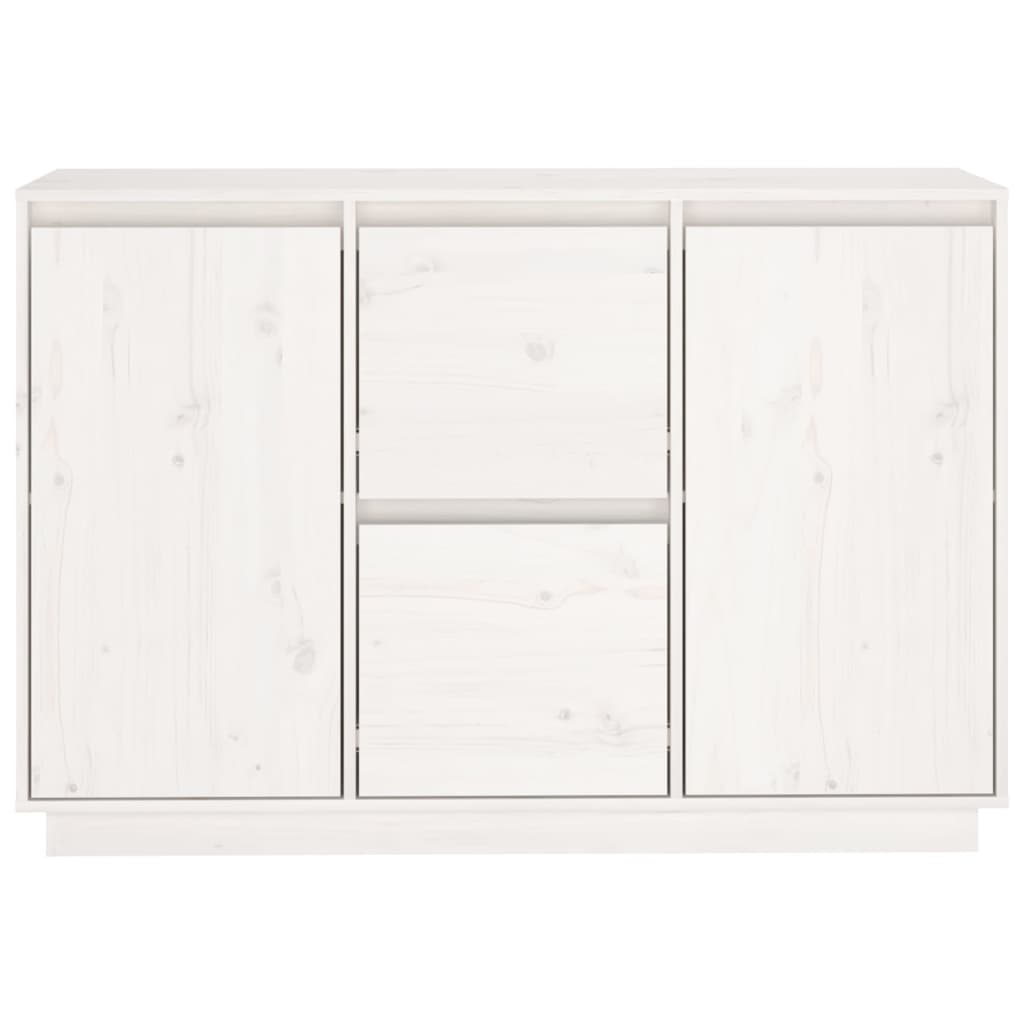 Buffet Blanc 111x34x75 cm Bois massif de pin Buffets & bahuts vidaXL