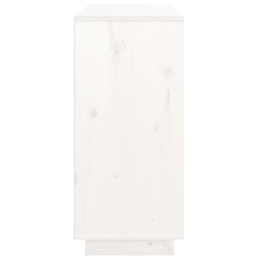 Buffet Blanc 111x34x75 cm Bois massif de pin Buffets & bahuts vidaXL