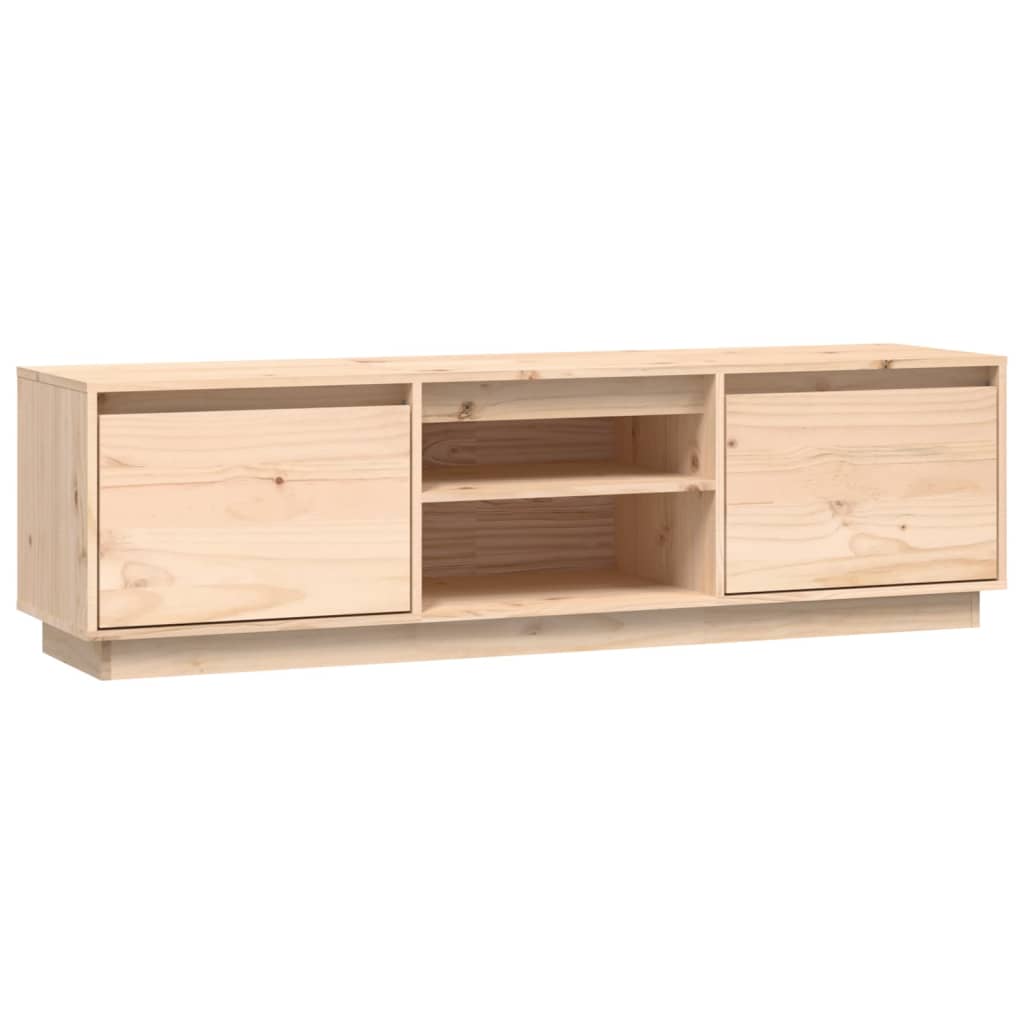 Meuble TV 140x35x40 cm Bois de pin massif - XIOS