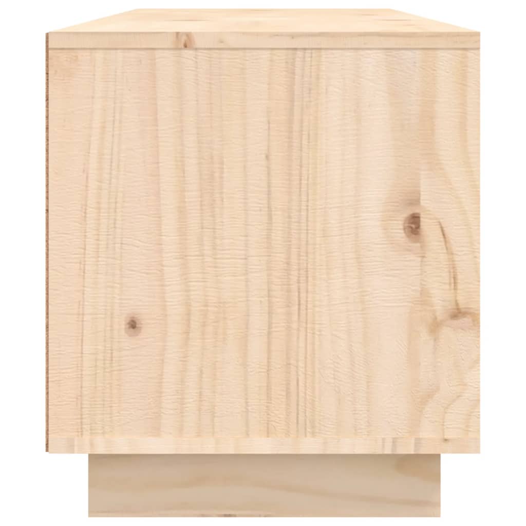 Meuble TV 140x35x40 cm Bois de pin massif - XIOS