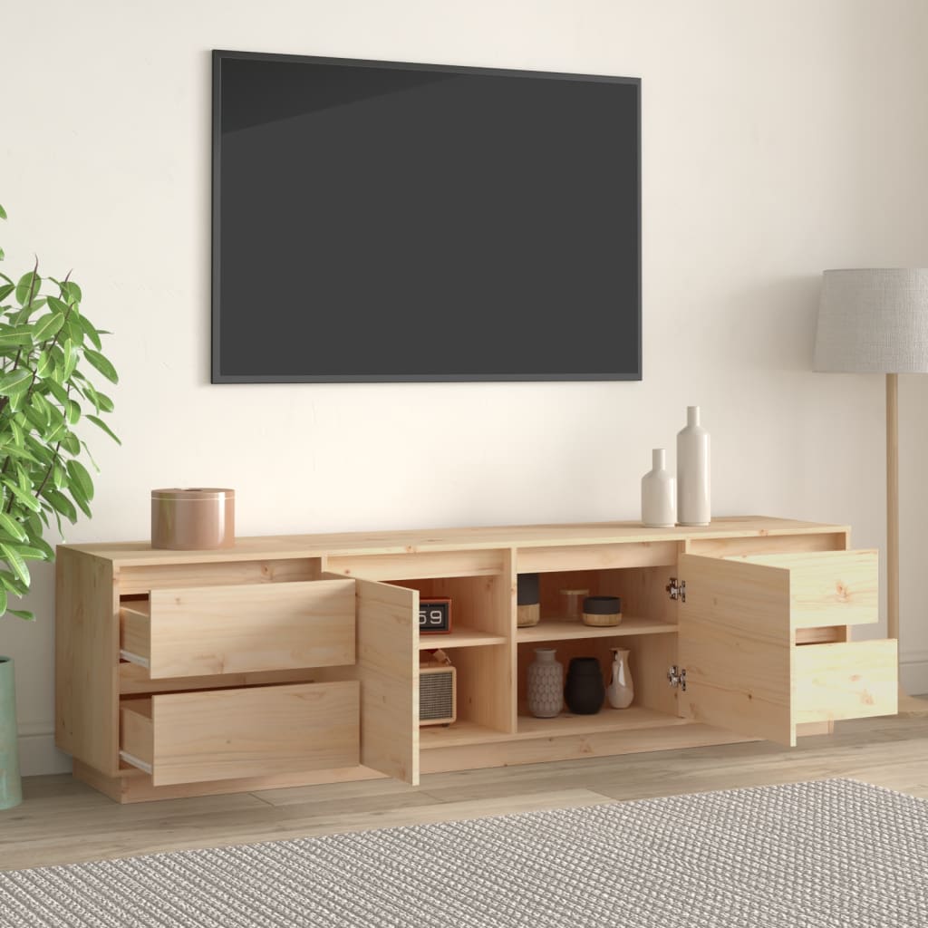 Meuble TV 176x37x47,5 cm Bois de pin massif - XIOS