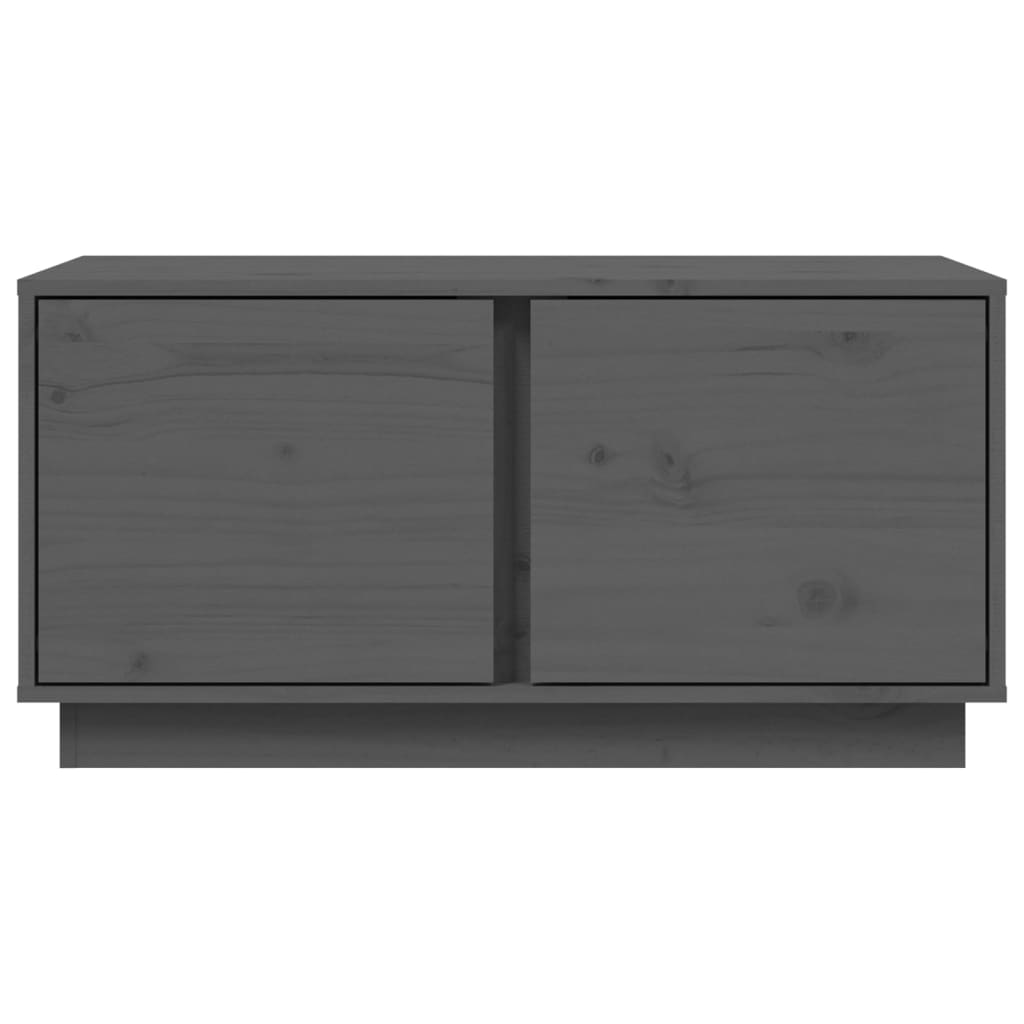 Table basse Gris 80x50x40 cm Bois massif de pin - XIOS
