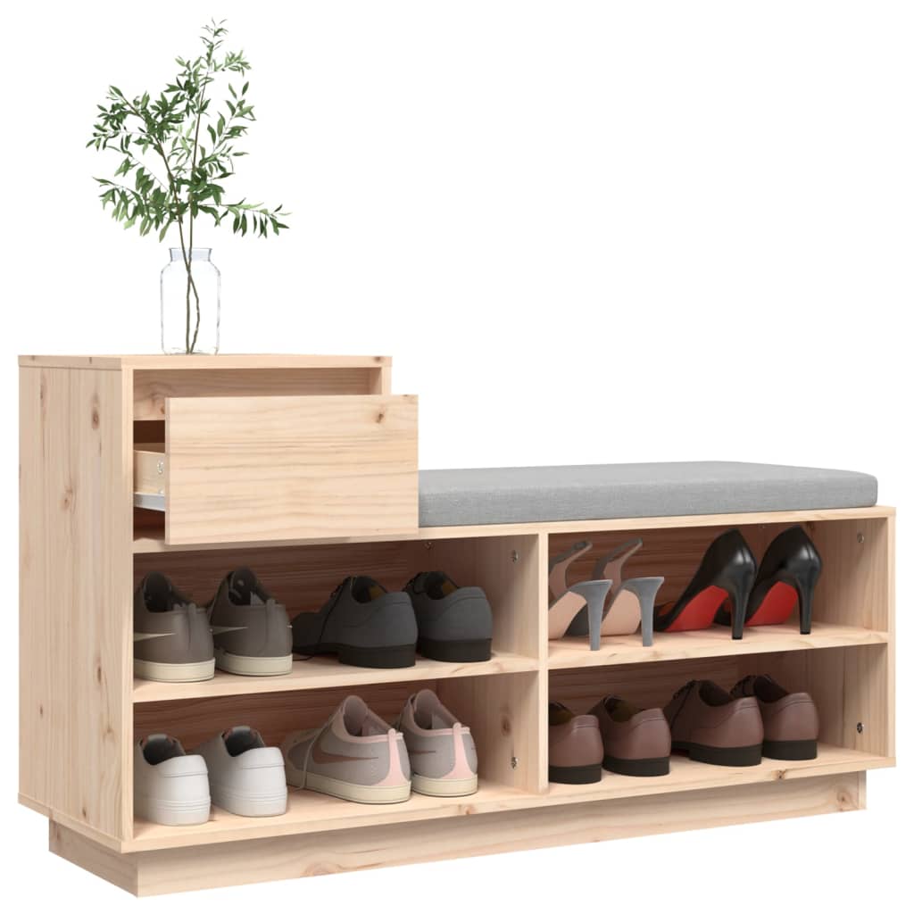 Armoire à chaussures 110x34x61 cm Bois de pin massif - XIOS