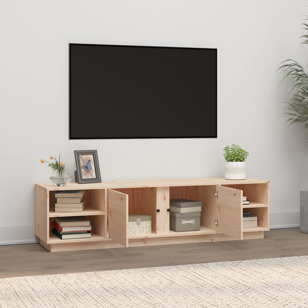 Meuble TV 156x40x40 cm Bois de pin massif Meubles TV vidaXL   