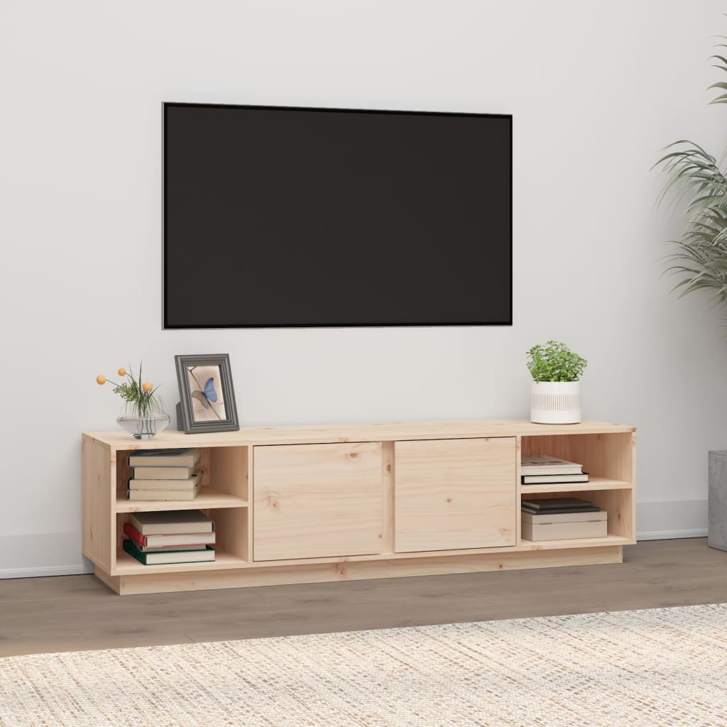 Meuble TV 156x40x40 cm Bois de pin massif Meubles TV vidaXL   