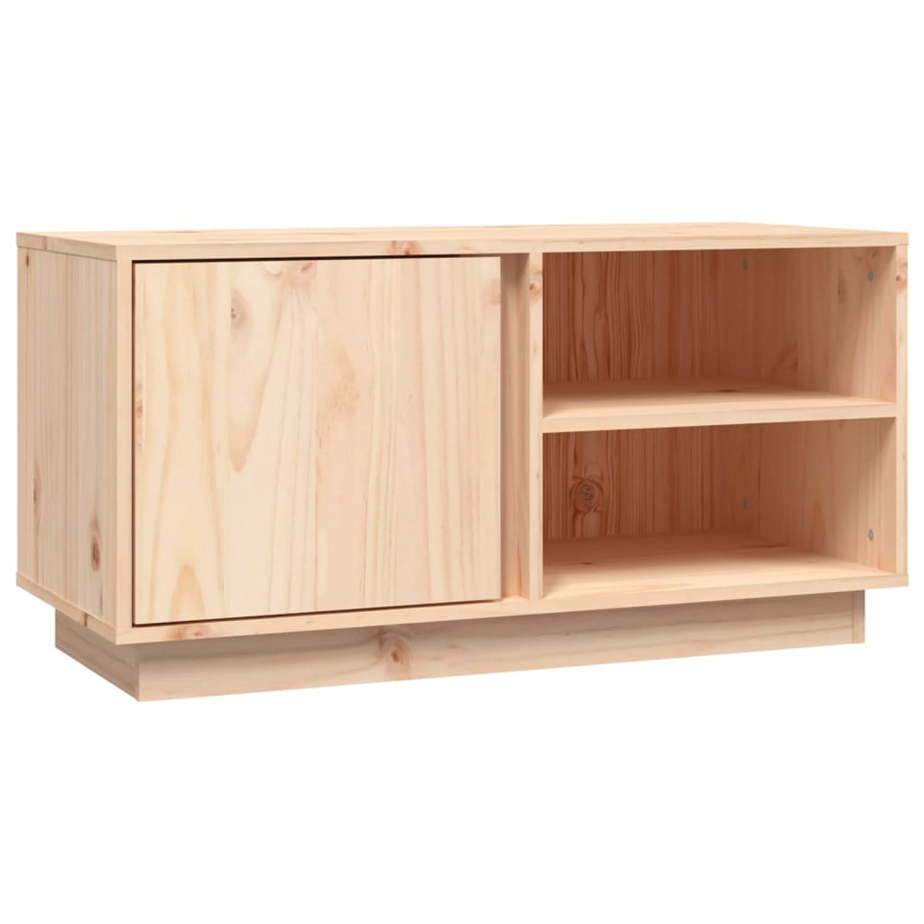 Meuble TV 80x35x40,5 cm Bois de pin massif - XIOS