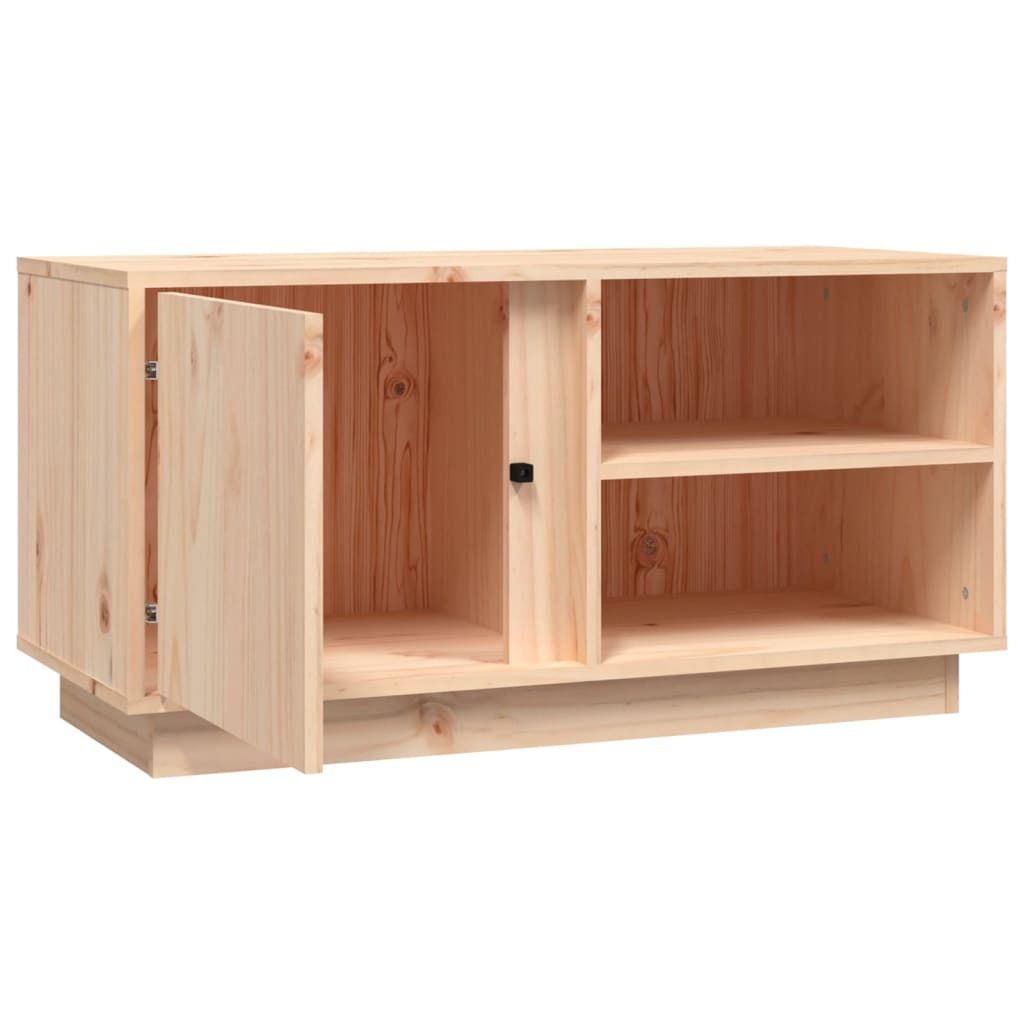 Meuble TV 80x35x40,5 cm Bois de pin massif - XIOS