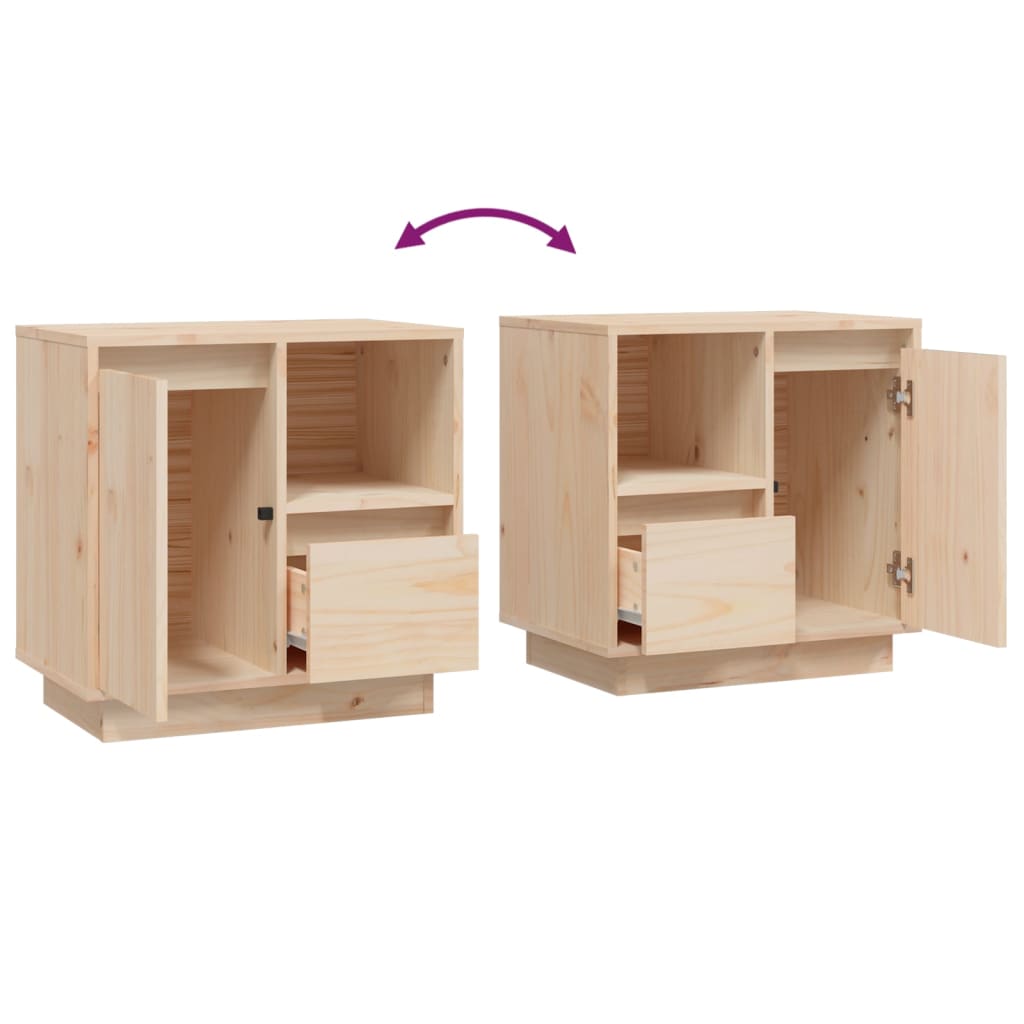 Table de chevet 50x34x50 cm Bois de pin massif - XIOS