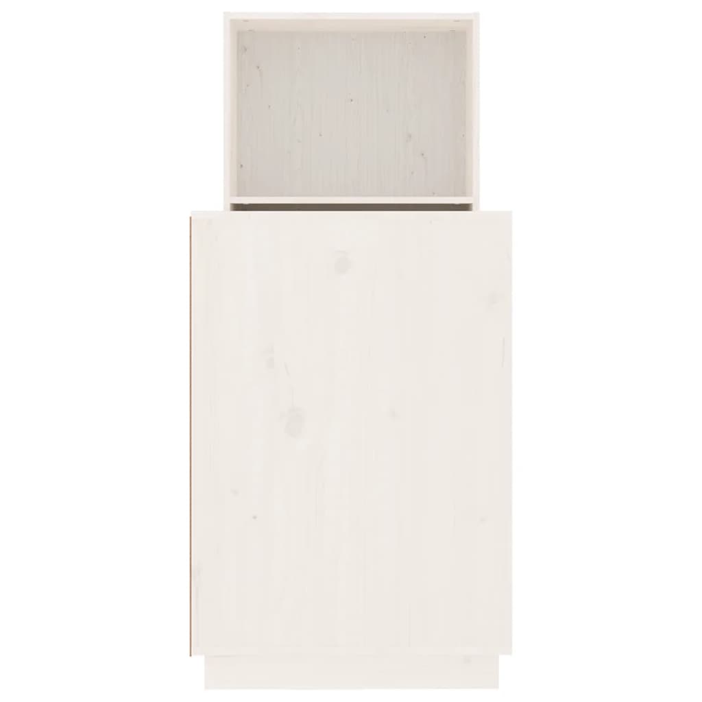 Bureau Blanc 110x53x117 cm Bois massif de pin - XIOS