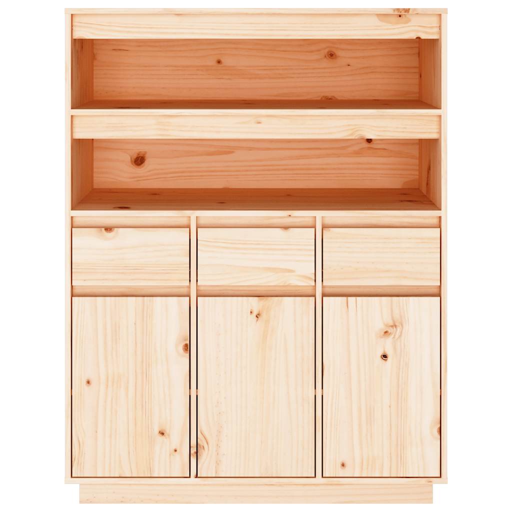 Buffet haut 89x40x116,5 cm Bois massif de pin - XIOS