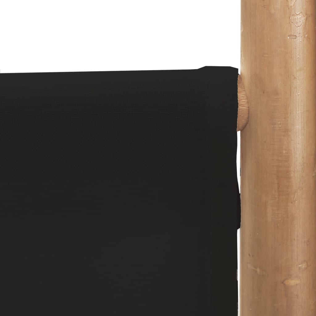 Cloison de séparation pliante 4 panneaux 160 cm Bambou et toile - XIOS