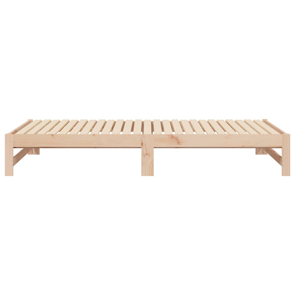 Lit coulissant sans matelas 2x(90x200) cm Bois de pin massif - XIOS