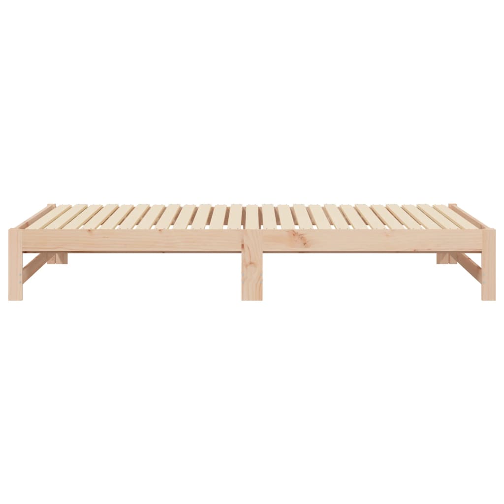Lit coulissant sans matelas 2x(80x200) cm Bois de pin massif - XIOS
