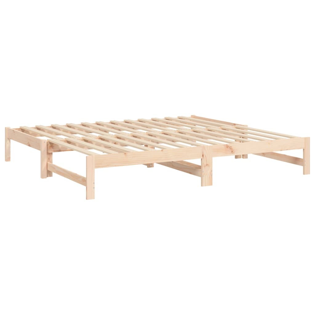 Lit coulissant sans matelas 2x(90x190) cm Bois de pin massif - XIOS