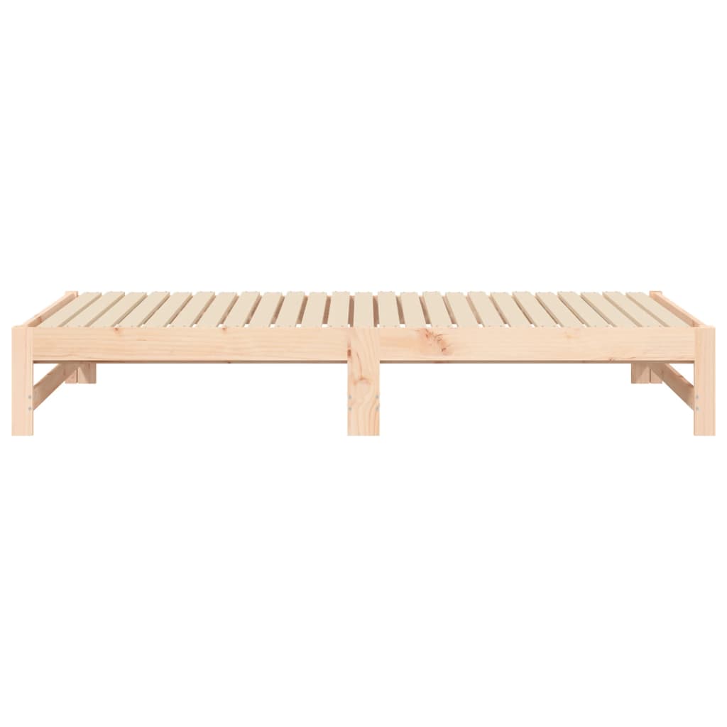 Lit coulissant sans matelas 2x(90x190) cm Bois de pin massif - XIOS