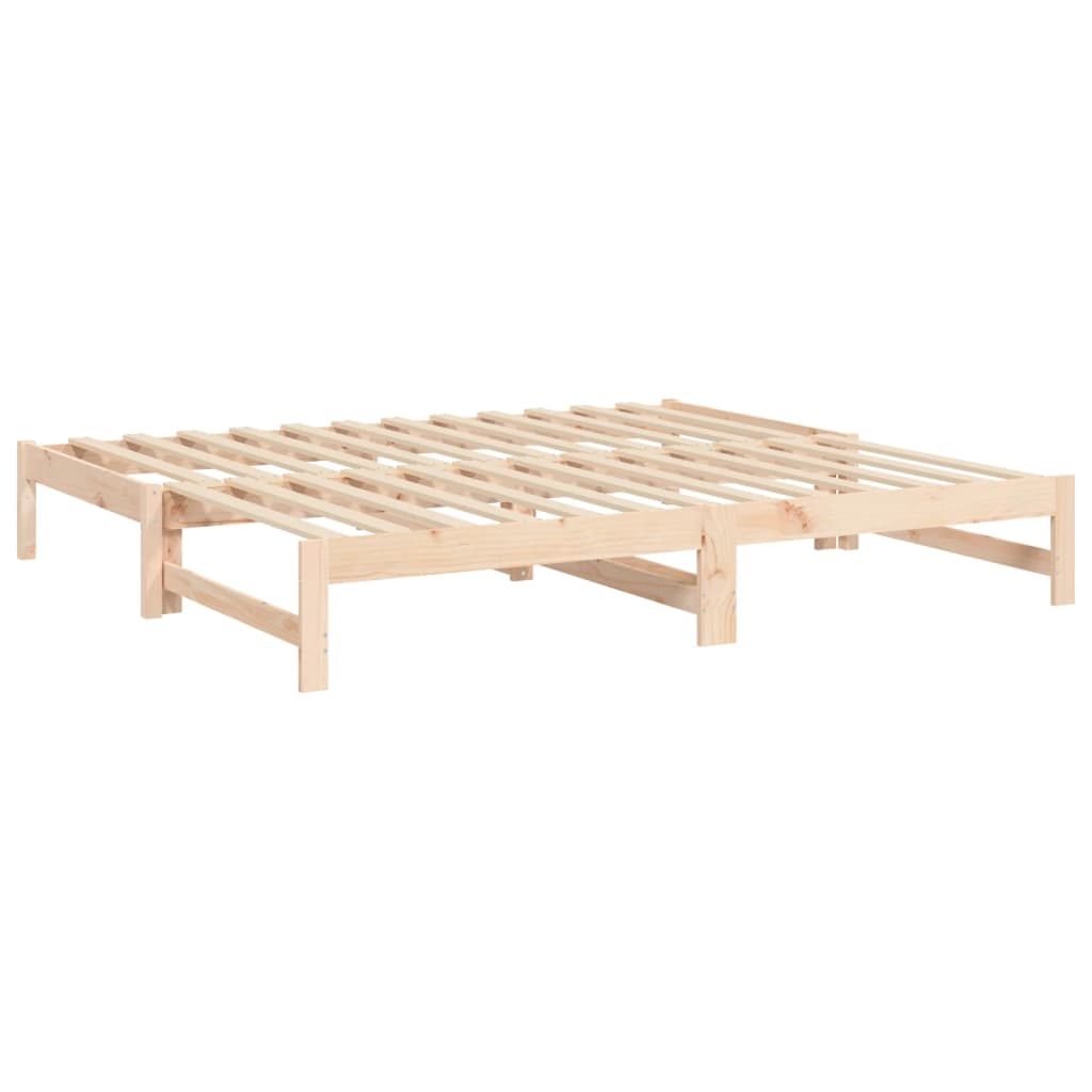 Lit coulissant 2x(75x190) cm Bois de pin massif - XIOS