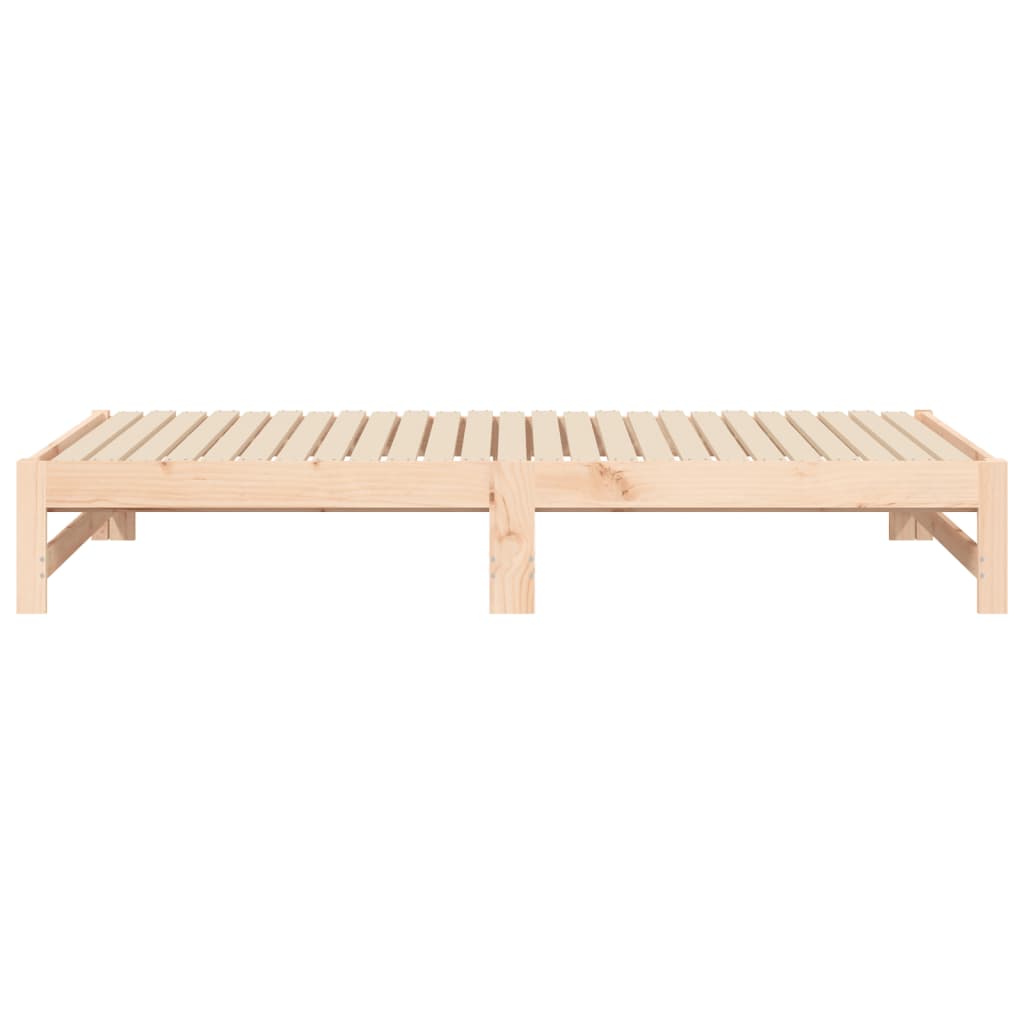Lit coulissant 2x(75x190) cm Bois de pin massif - XIOS