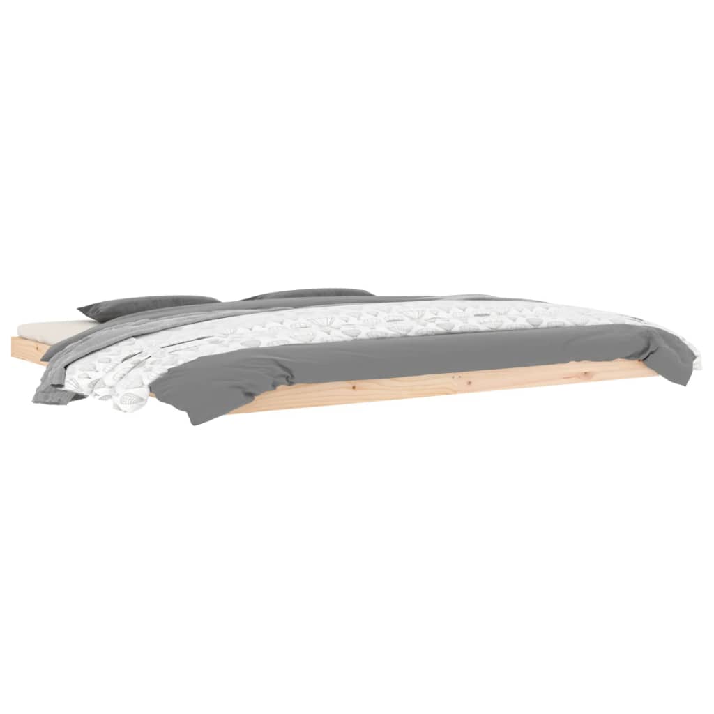 Cadre de lit sans matelas 200x200 cm bois massif de pin - XIOS