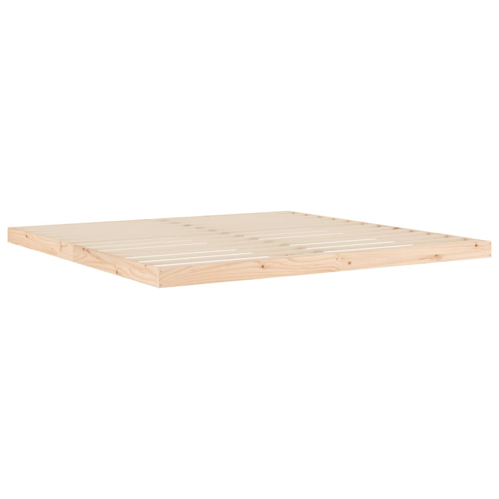 Cadre de lit sans matelas 200x200 cm bois massif de pin - XIOS