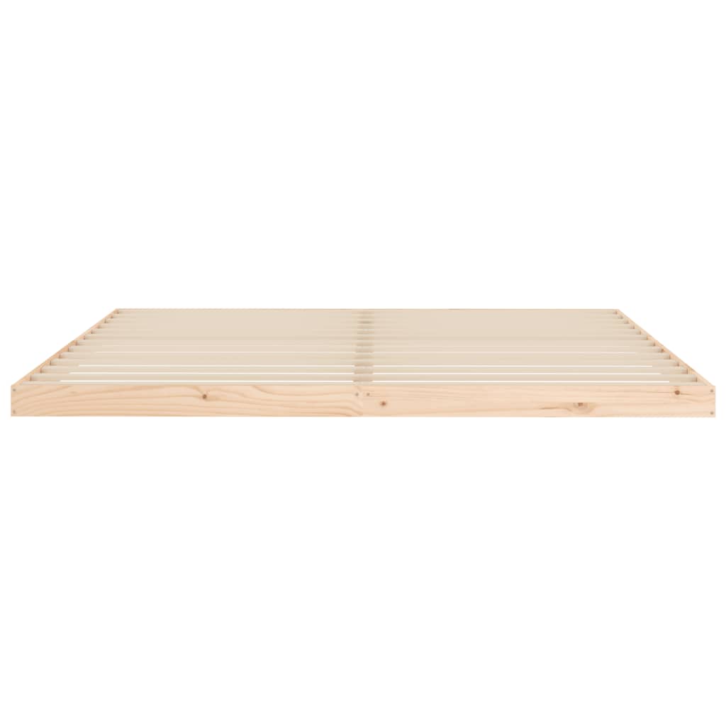 Cadre de lit sans matelas 200x200 cm bois massif de pin - XIOS