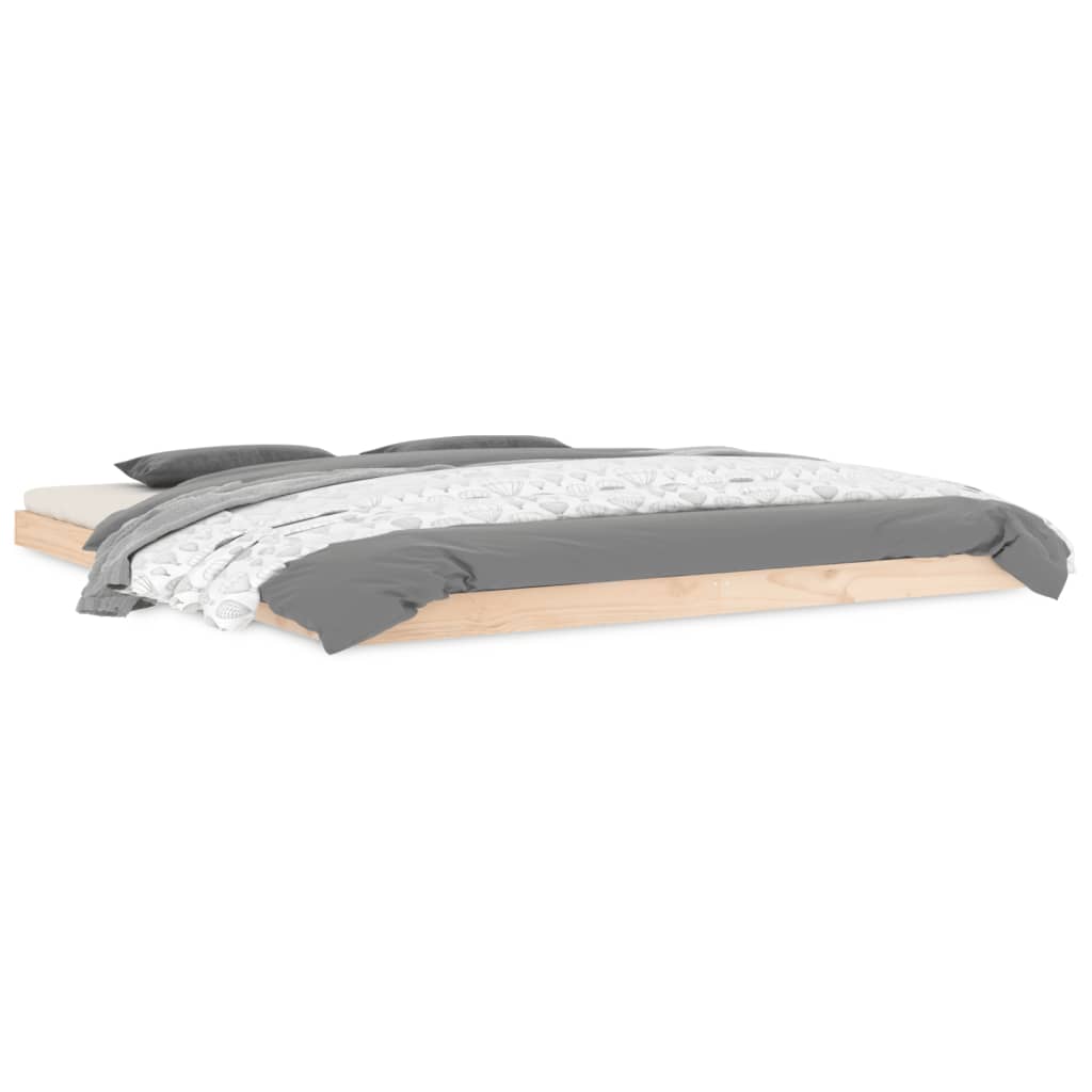 Cadre de lit sans matelas 180x200 cm bois massif de pin - XIOS