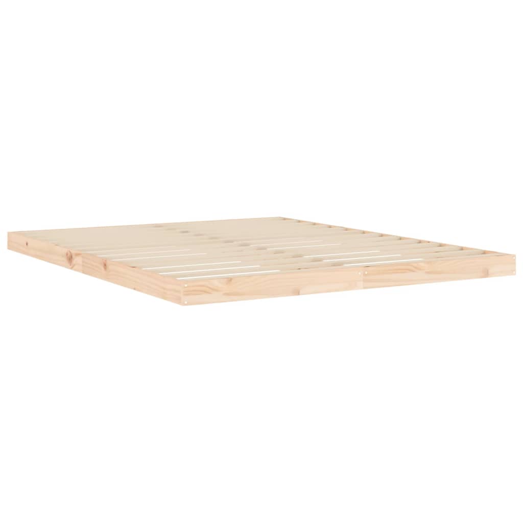 Cadre de lit sans matelas 160x200 cm bois massif de pin - XIOS