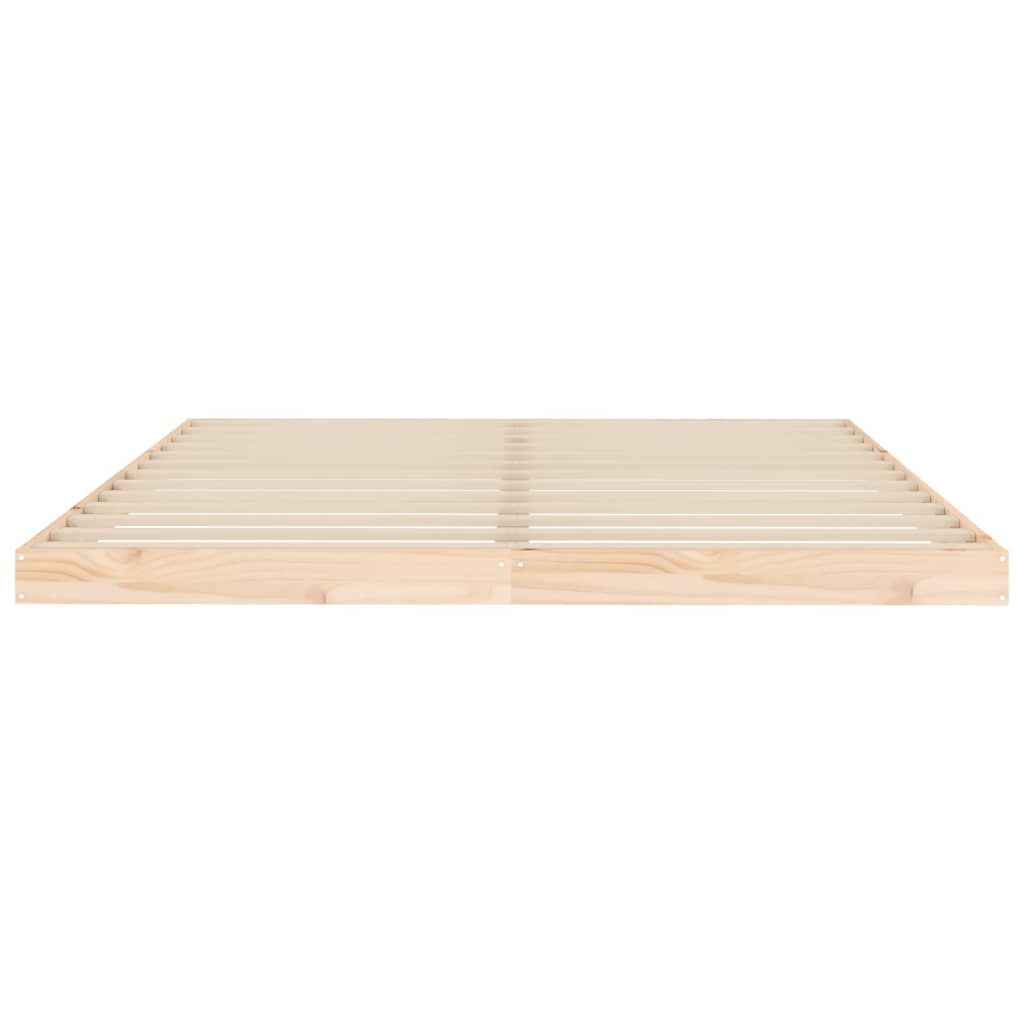 Cadre de lit sans matelas 160x200 cm bois massif de pin - XIOS