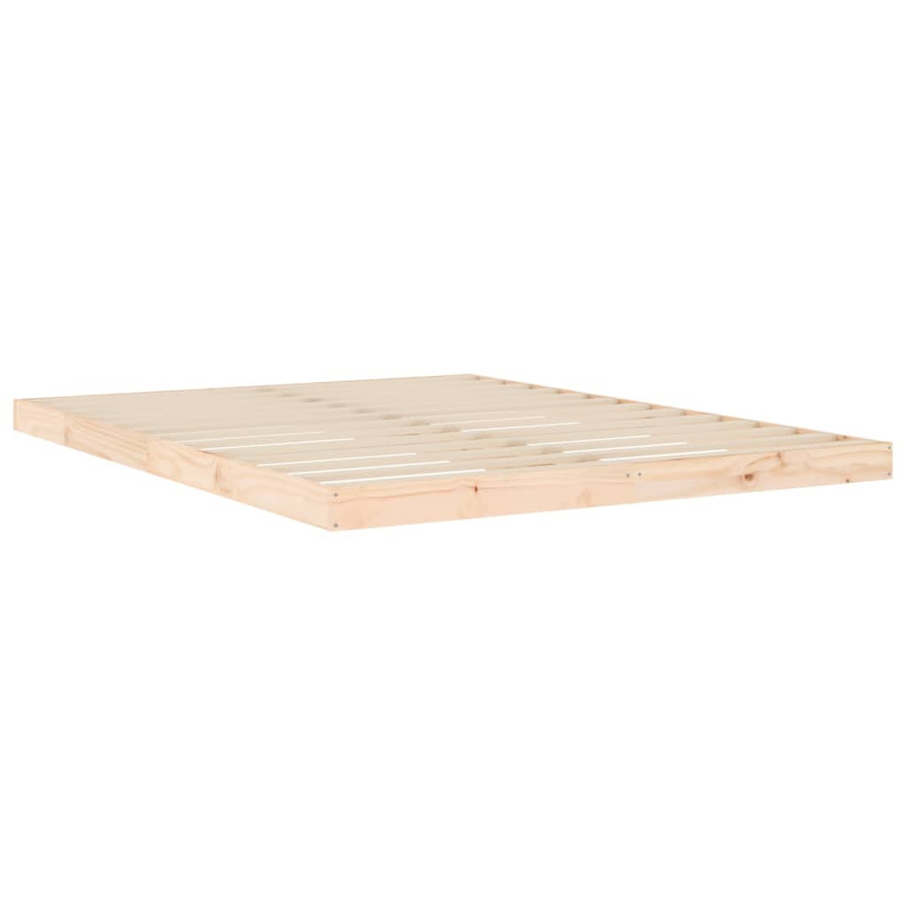 Cadre de lit sans matelas 150x200 cm bois massif de pin - XIOS