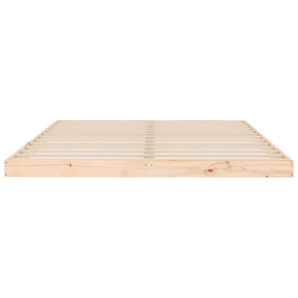 Cadre de lit sans matelas 150x200 cm bois massif de pin - XIOS