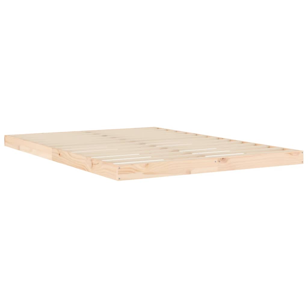Cadre de lit sans matelas 140x200 cm bois massif de pin - XIOS