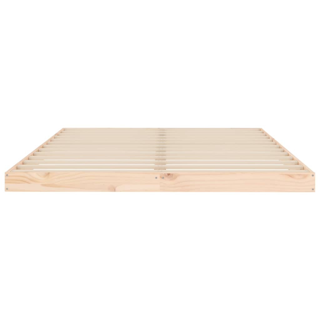Cadre de lit sans matelas 140x200 cm bois massif de pin - XIOS
