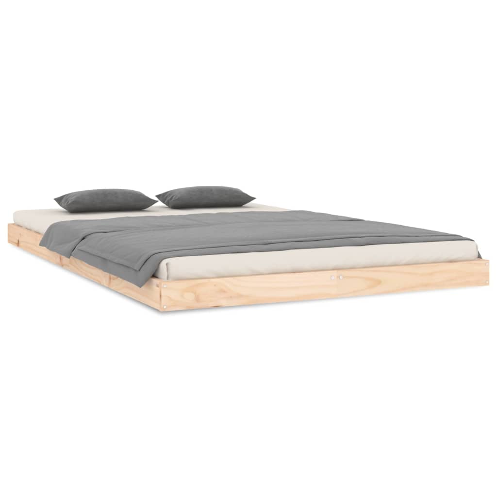 Cadre de lit sans matelas 120x200 cm bois de pin massif - XIOS
