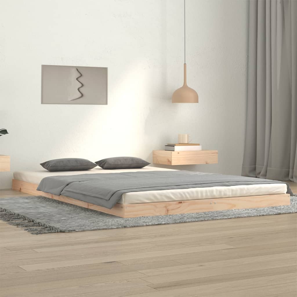 Cadre de lit sans matelas 120x200 cm bois de pin massif - XIOS